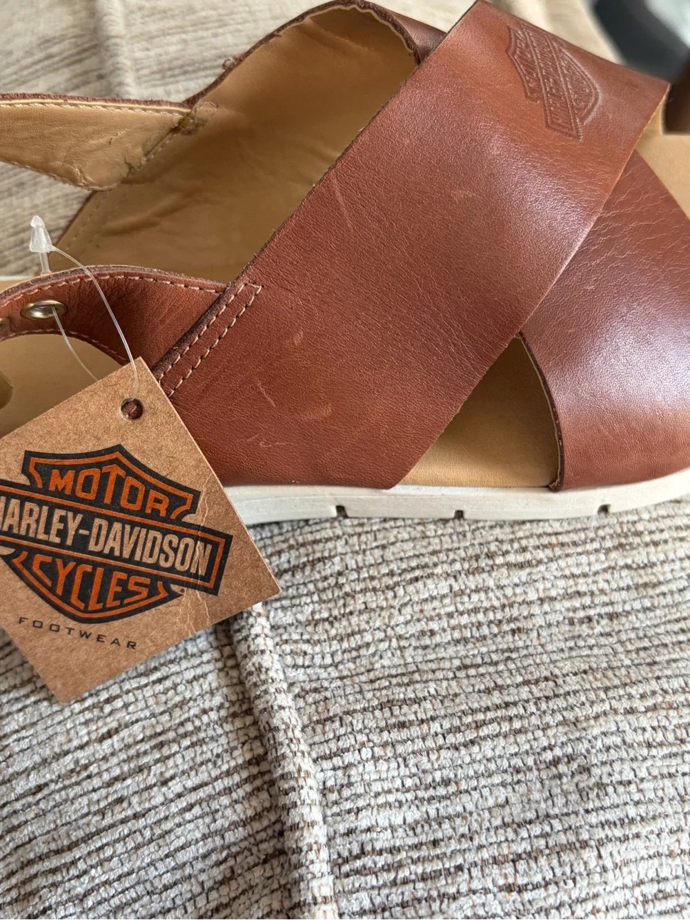 Harley-Davidson brown leather